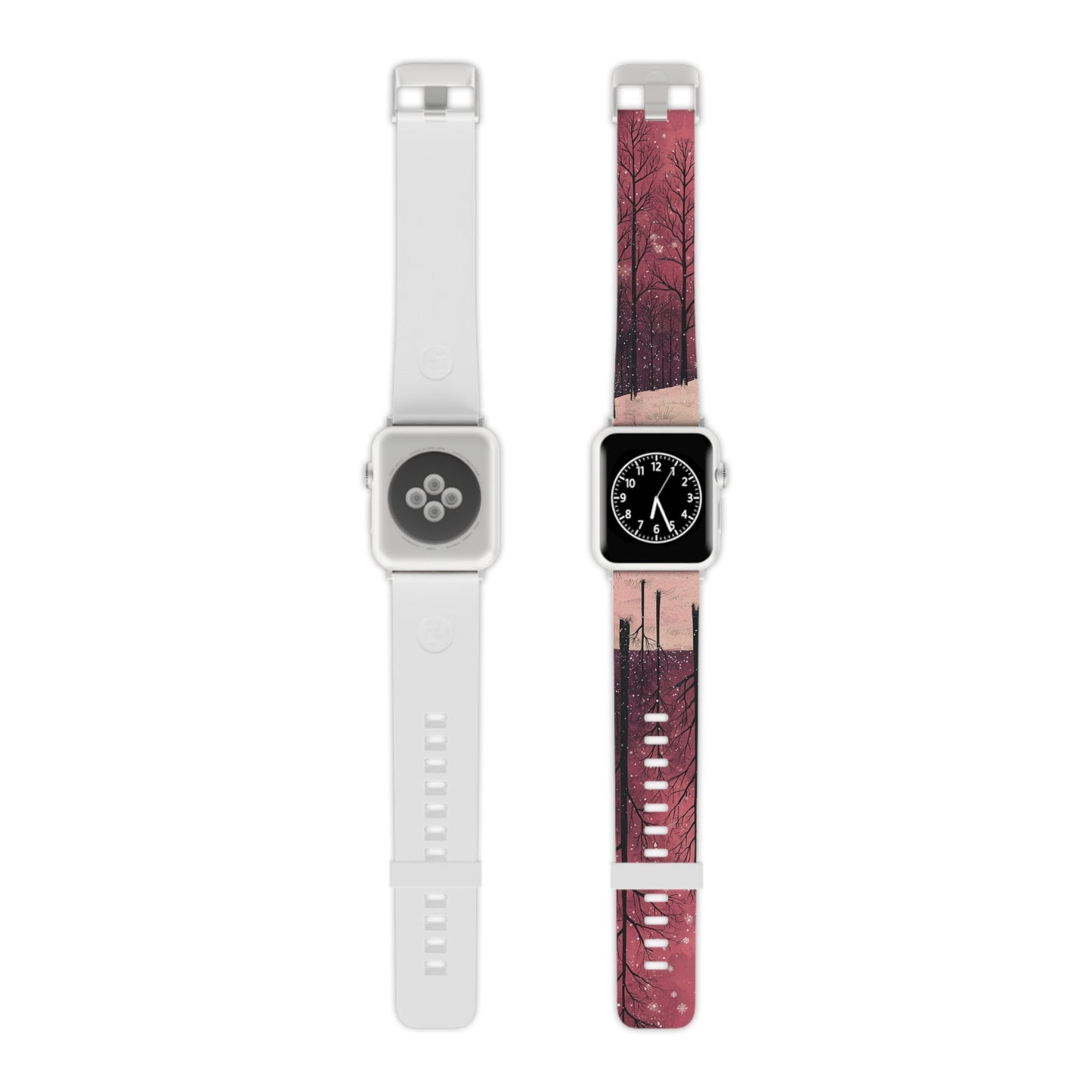 Pink Winter Twilight Forest Apple Watch Band - BOGO Cases