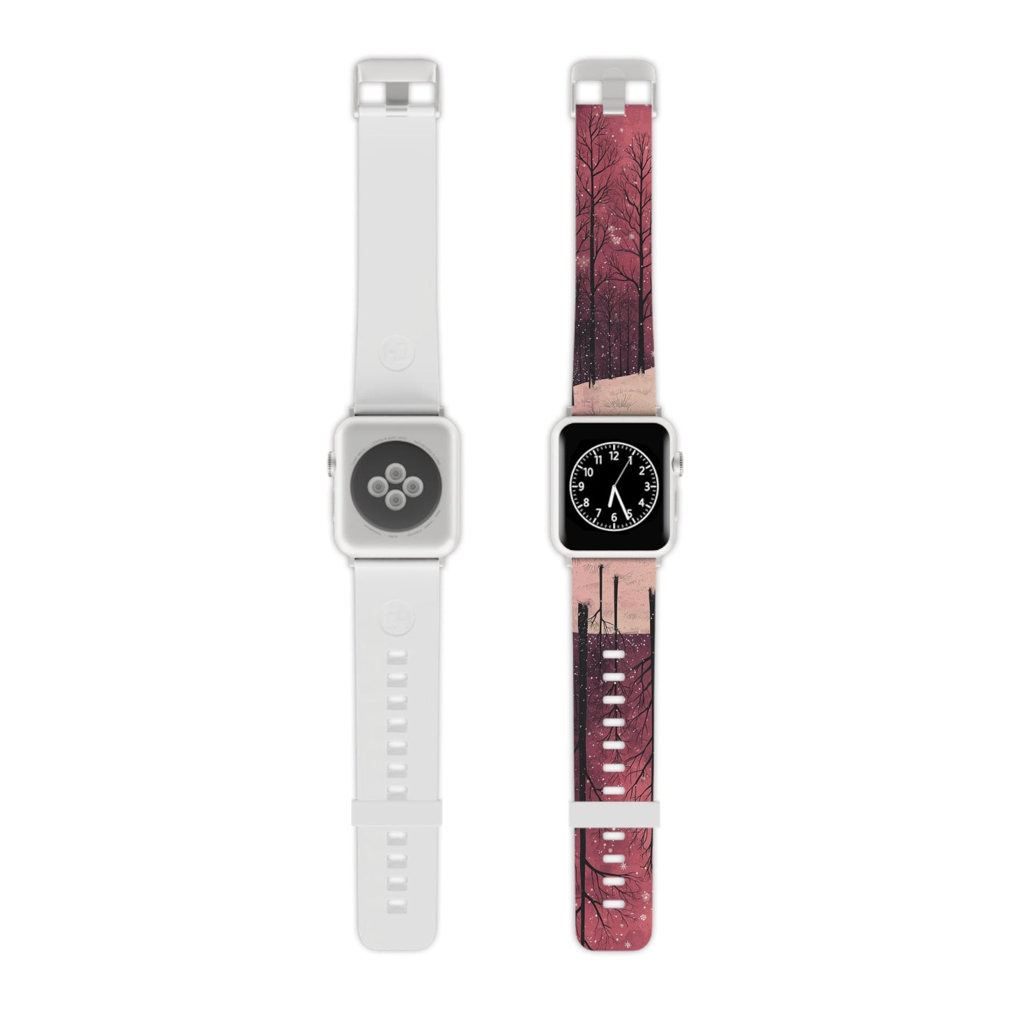 Pink Winter Twilight Forest Apple Watch Band - BOGO Cases
