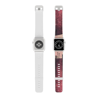 Pink Winter Twilight Forest Apple Watch Band - BOGO Cases