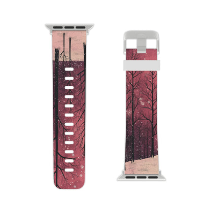 Pink Winter Twilight Forest Apple Watch Band - BOGO Cases