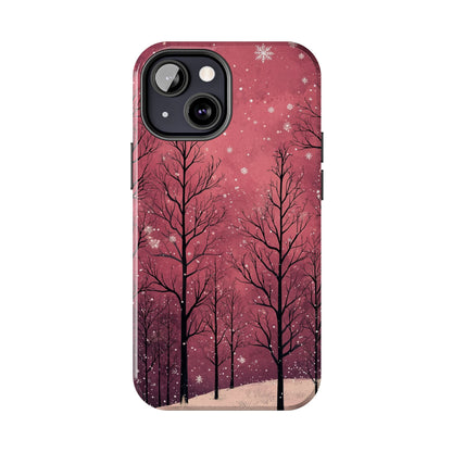 Pink Winter Twilight Forest - iPhone Series Case - BOGO Cases