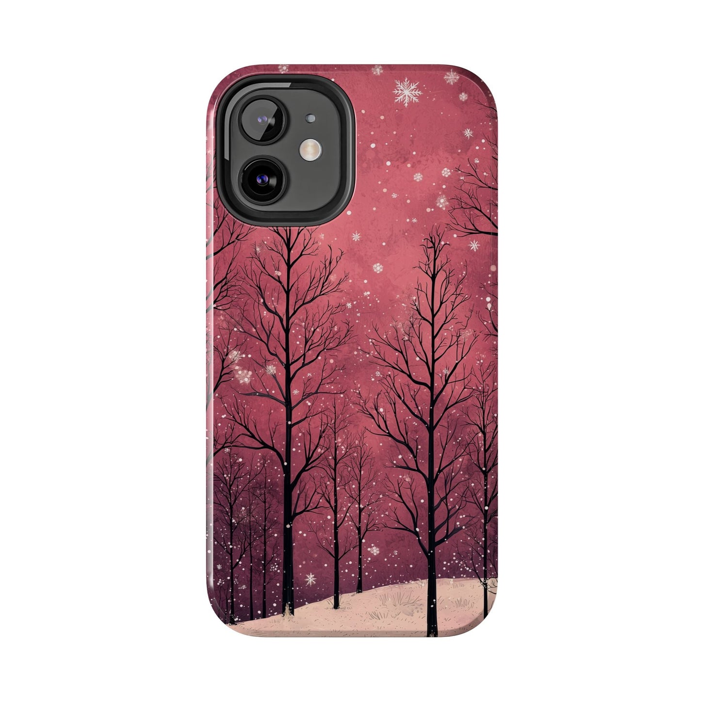 Pink Winter Twilight Forest - iPhone Series Case - BOGO Cases