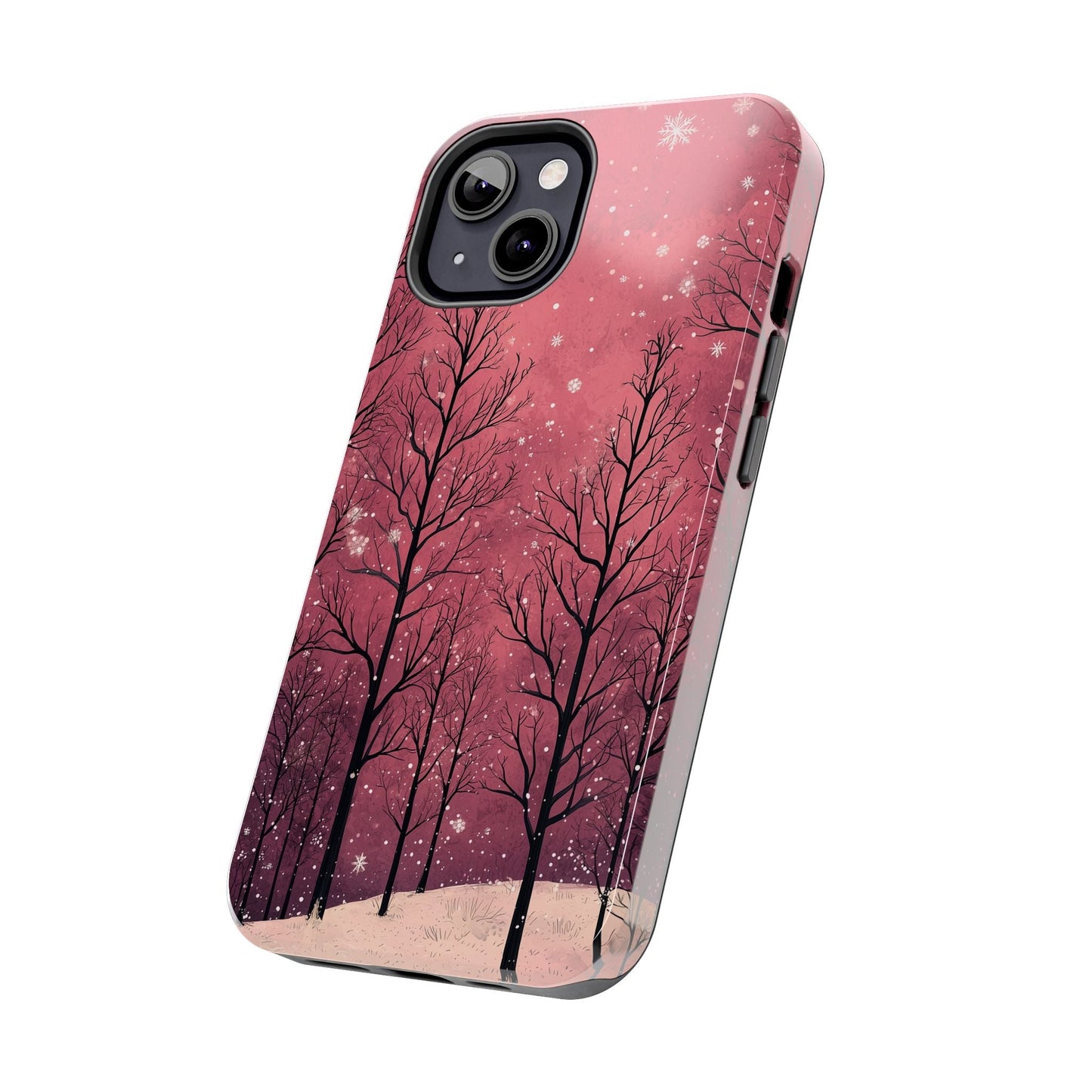 Pink Winter Twilight Forest - iPhone Series Case - BOGO Cases