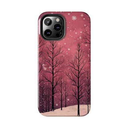 Pink Winter Twilight Forest - iPhone Series Case - BOGO Cases