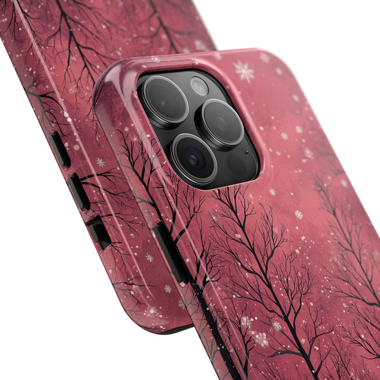 Pink Winter Twilight Forest - iPhone Series Case - BOGO Cases