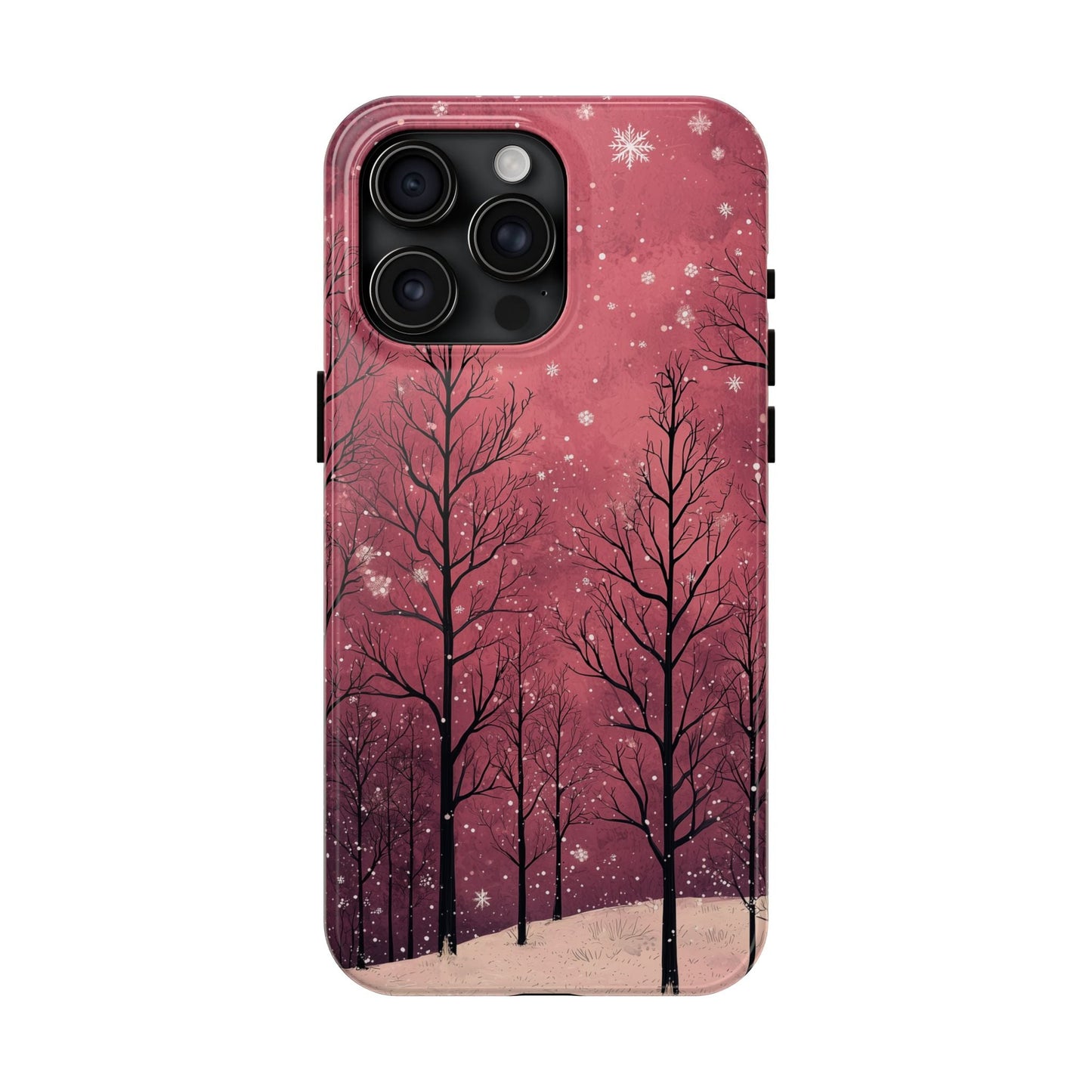 Pink Winter Twilight Forest - iPhone Series Case - BOGO Cases