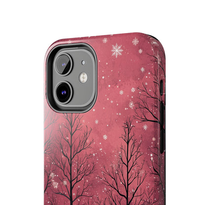 Pink Winter Twilight Forest - iPhone Series Case - BOGO Cases