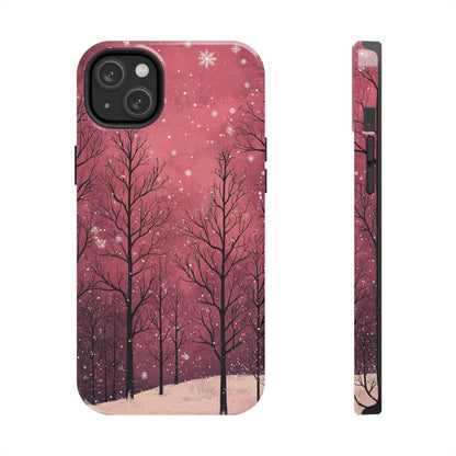 Pink Winter Twilight Forest - iPhone Series Case - BOGO Cases