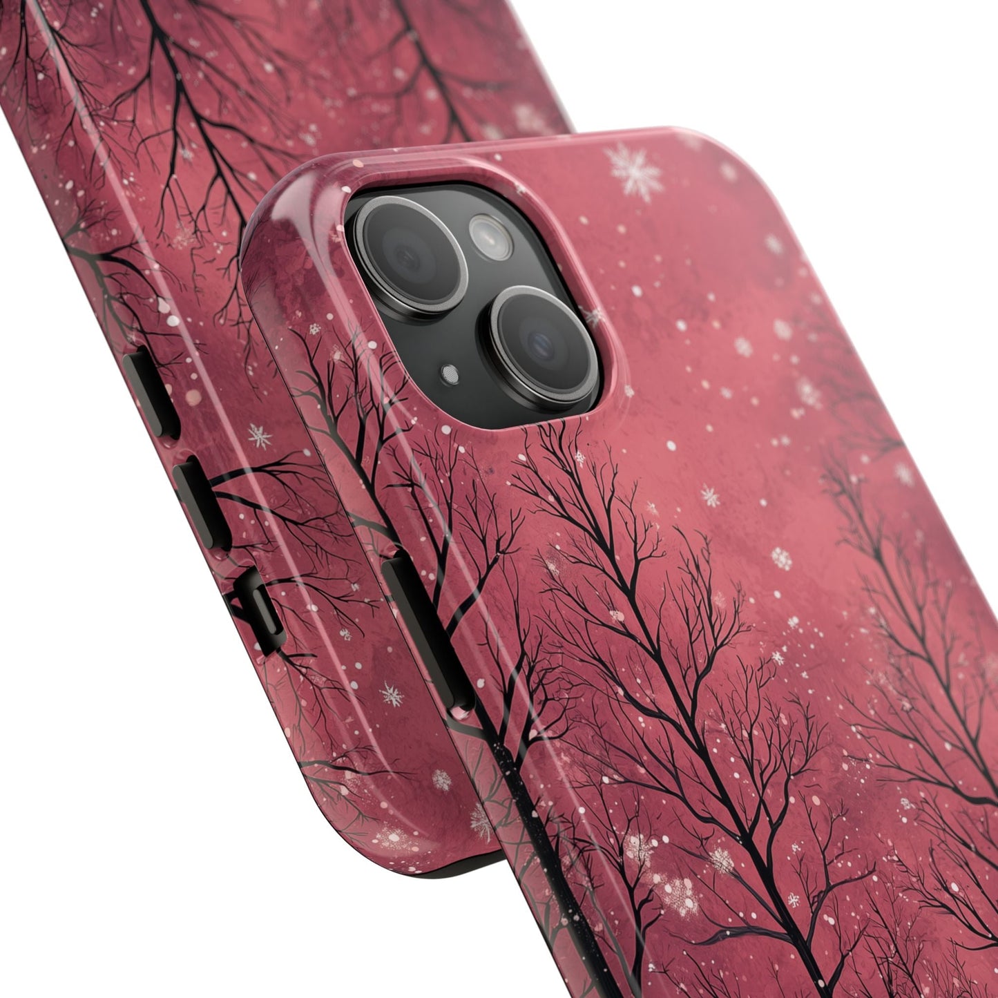 Pink Winter Twilight Forest - iPhone Series Case - BOGO Cases