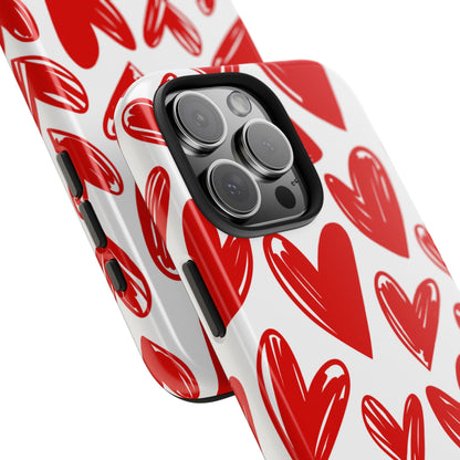 Playful Heart Sketch Design – iPhone Series Case - BOGO Cases