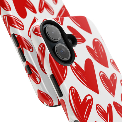 Playful Heart Sketch Design – iPhone Series Case - BOGO Cases