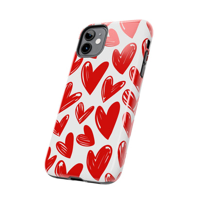 Playful Heart Sketch Design – iPhone Series Case - BOGO Cases