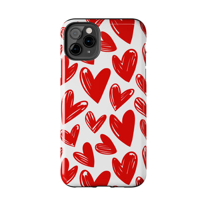 Playful Heart Sketch Design – iPhone Series Case - BOGO Cases