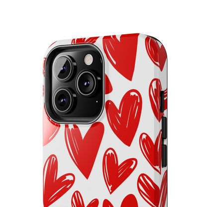 Playful Heart Sketch Design – iPhone Series Case - BOGO Cases