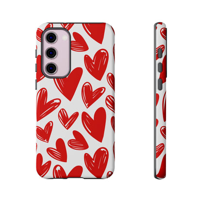 Playful Heart Sketch Design – Samsung Galaxy Case - BOGO Cases
