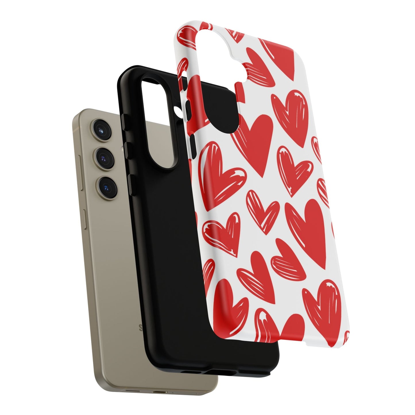 Playful Heart Sketch Design – Samsung Galaxy Case - BOGO Cases