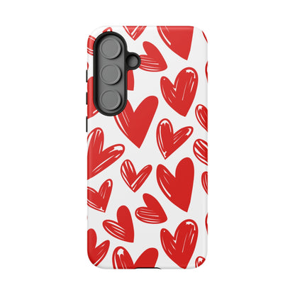 Playful Heart Sketch Design – Samsung Galaxy Case - BOGO Cases