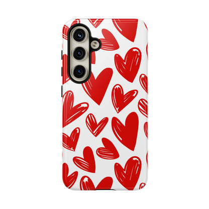 Playful Heart Sketch Design – Samsung Galaxy Case - BOGO Cases