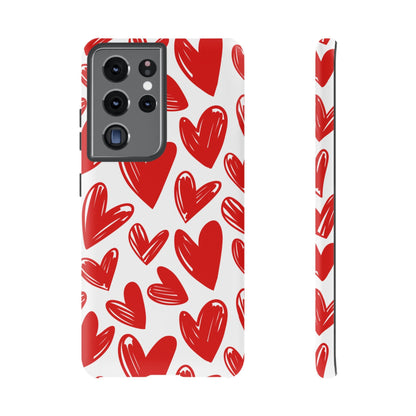 Playful Heart Sketch Design – Samsung Galaxy Case - BOGO Cases