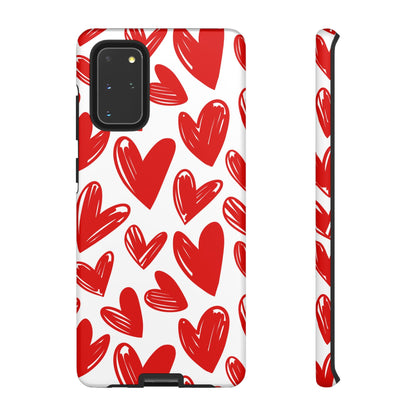 Playful Heart Sketch Design – Samsung Galaxy Case - BOGO Cases