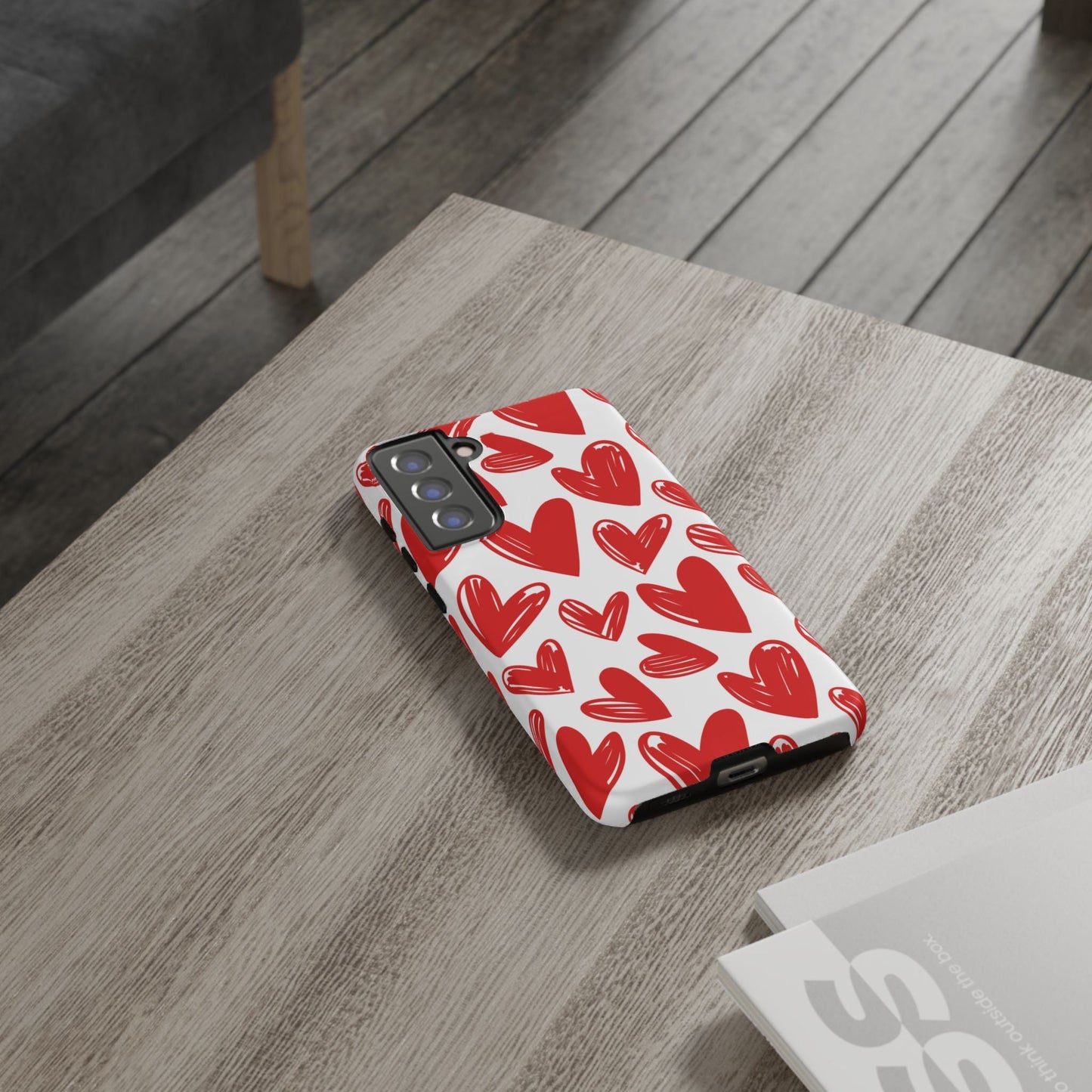 Playful Heart Sketch Design – Samsung Galaxy Case - BOGO Cases