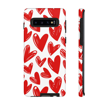 Playful Heart Sketch Design – Samsung Galaxy Case - BOGO Cases