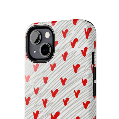 Playful Hearts & Spirals – iPhone Case - BOGO Cases
