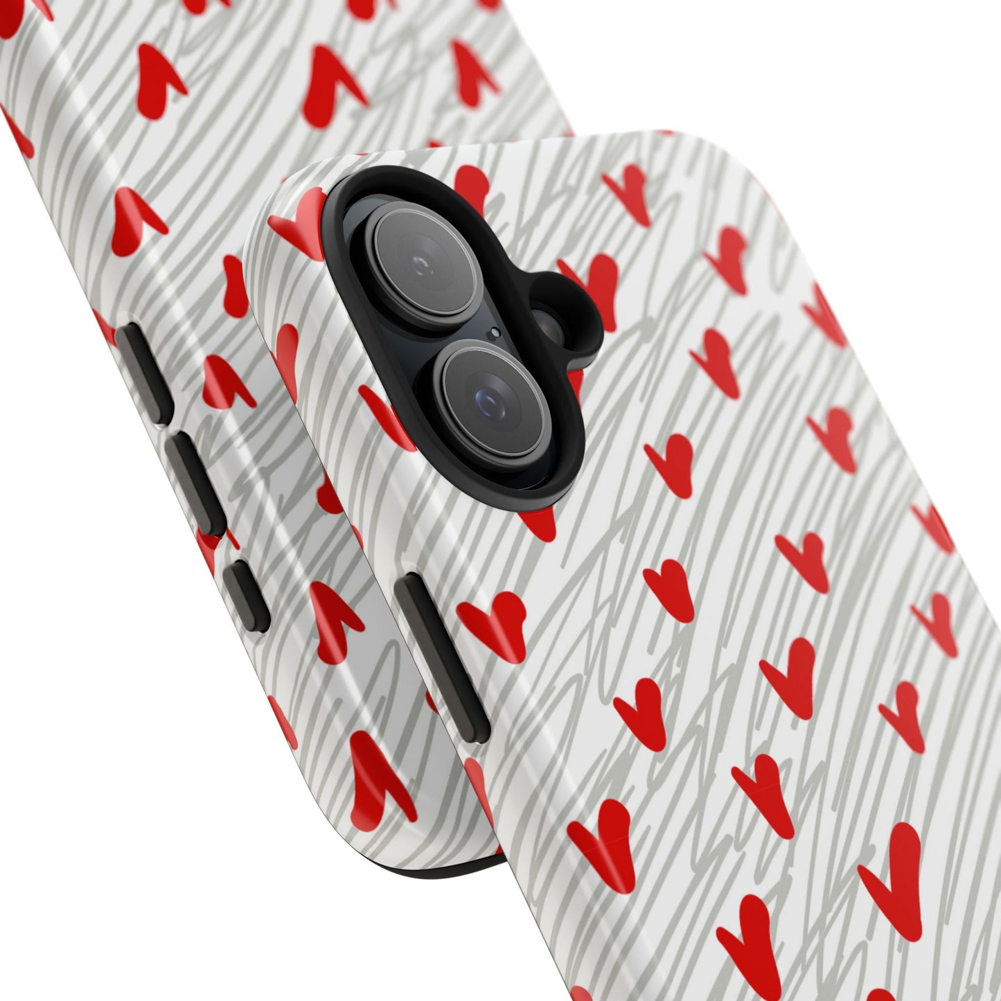Playful Hearts & Spirals – iPhone Case - BOGO Cases