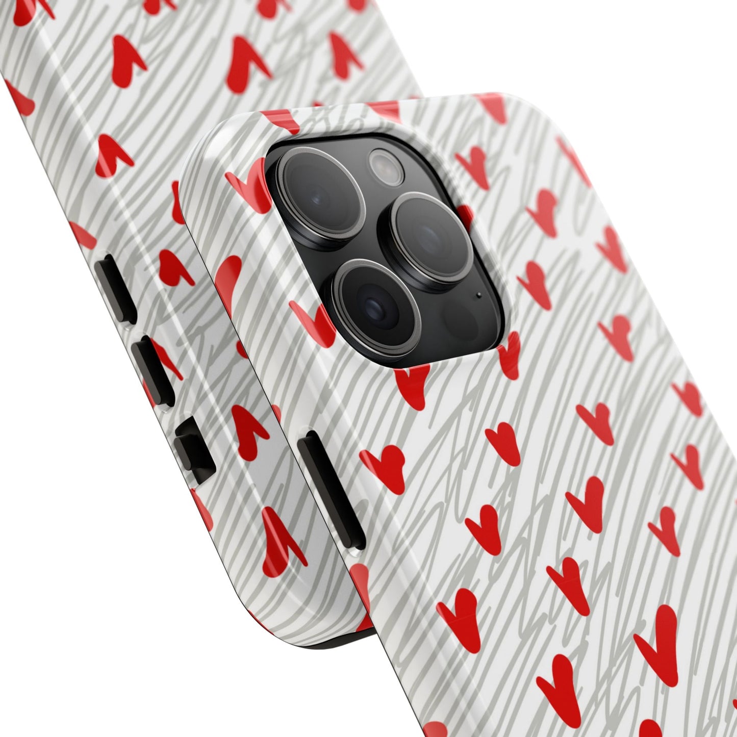 Playful Hearts & Spirals – iPhone Case - BOGO Cases