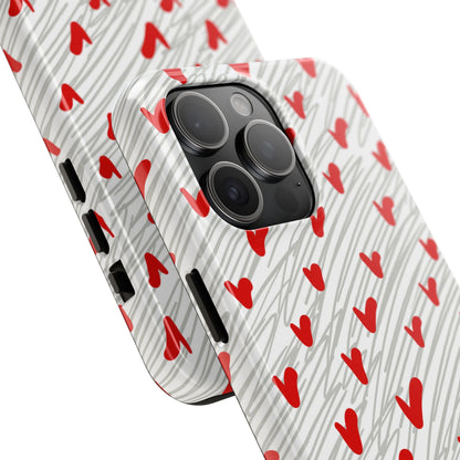 Playful Hearts & Spirals – iPhone Case - BOGO Cases