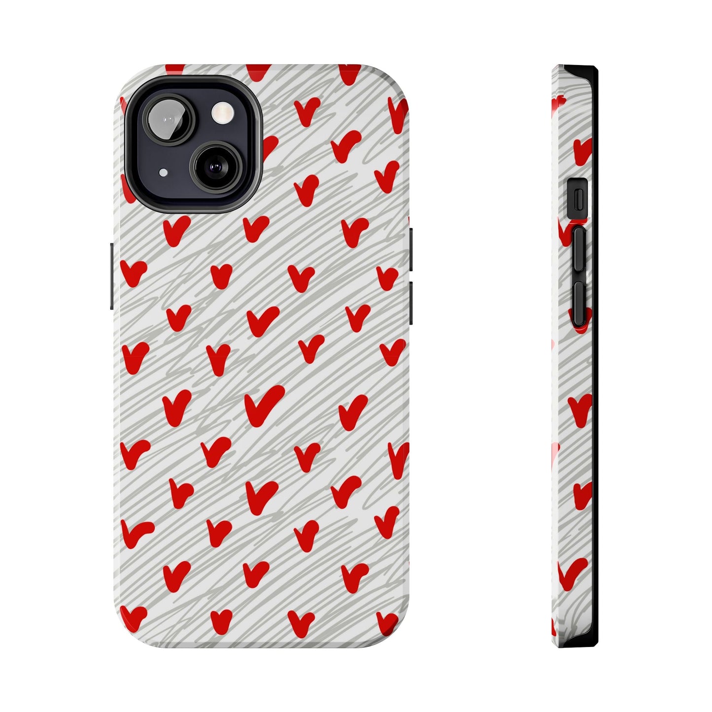 Playful Hearts & Spirals – iPhone Case - BOGO Cases