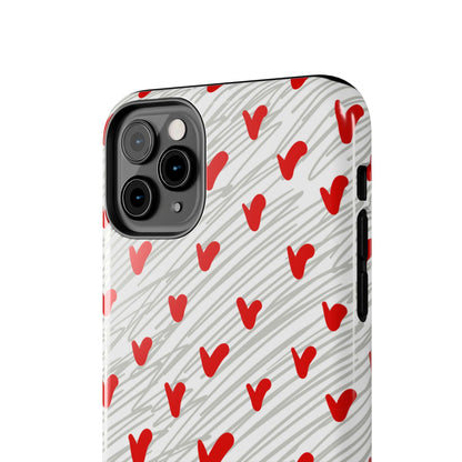 Playful Hearts & Spirals – iPhone Case - BOGO Cases