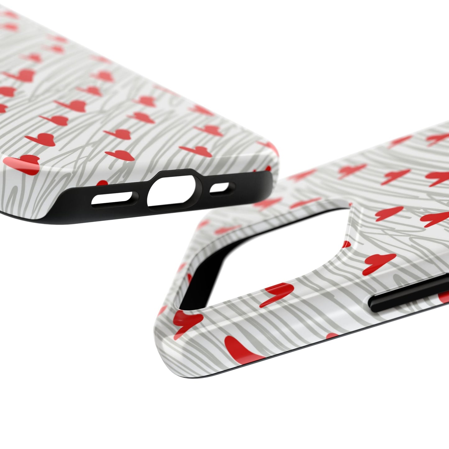Playful Hearts & Spirals – iPhone Case - BOGO Cases