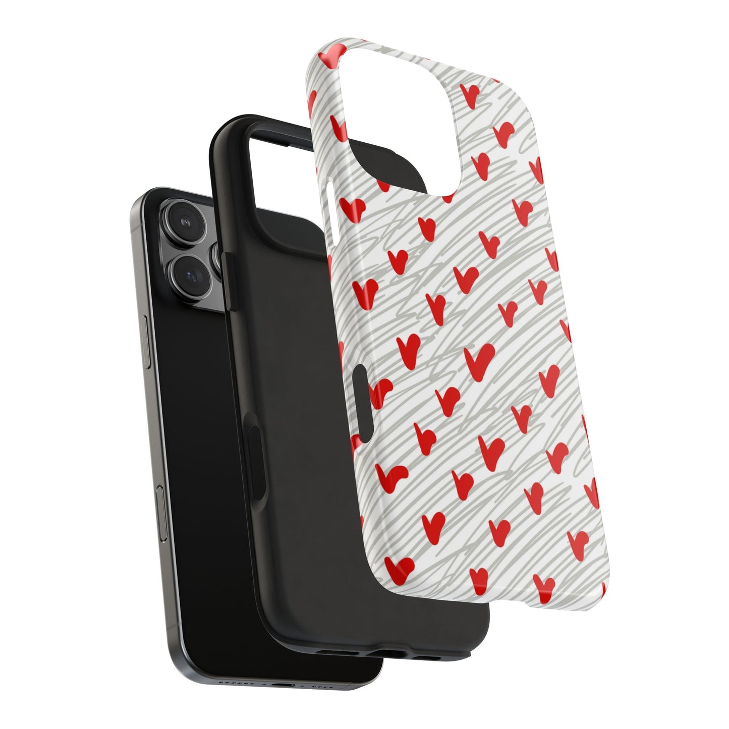 Playful Hearts & Spirals – iPhone Case - BOGO Cases