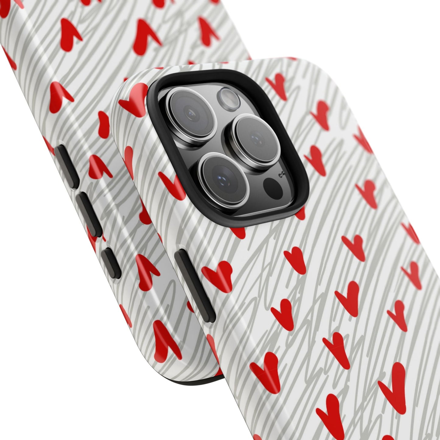 Playful Hearts & Spirals – iPhone Case - BOGO Cases