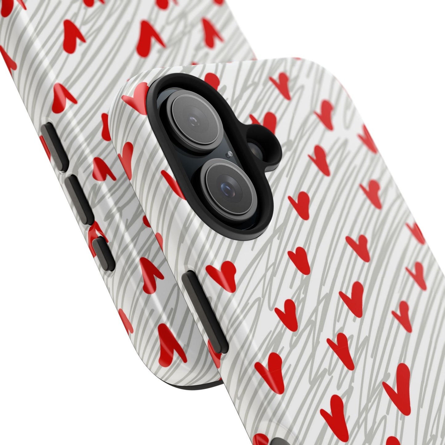 Playful Hearts & Spirals – iPhone Case - BOGO Cases