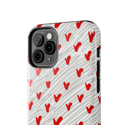 Playful Hearts & Spirals – iPhone Case - BOGO Cases