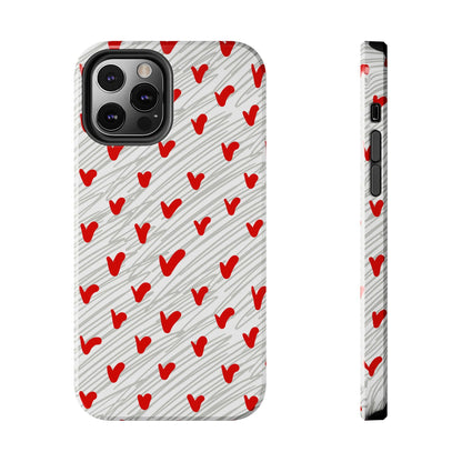 Playful Hearts & Spirals – iPhone Case - BOGO Cases