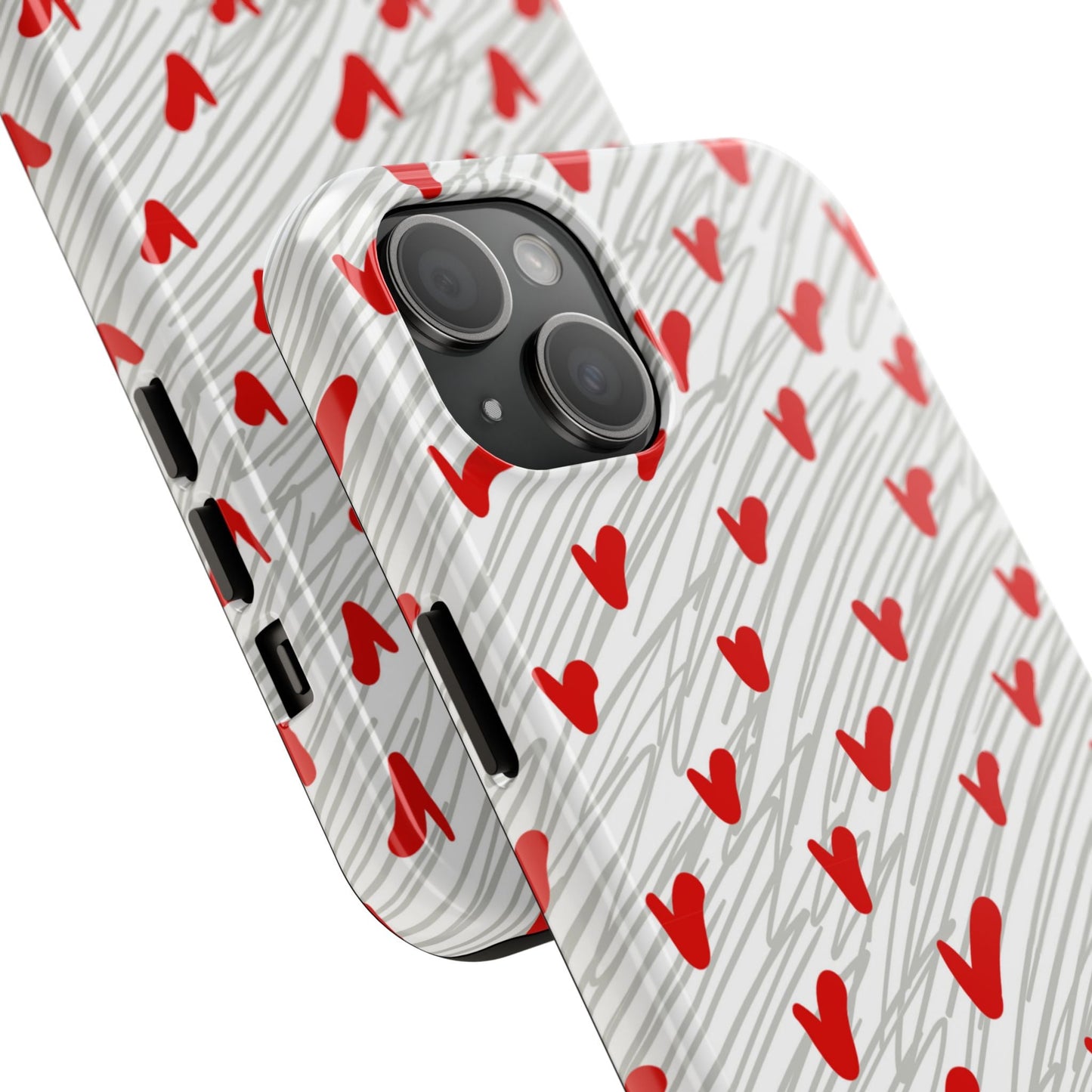 Playful Hearts & Spirals – iPhone Case - BOGO Cases