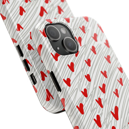 Playful Hearts & Spirals – iPhone Case - BOGO Cases