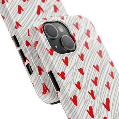 Playful Hearts & Spirals – iPhone Case - BOGO Cases