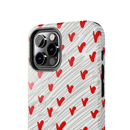 Playful Hearts & Spirals – iPhone Case - BOGO Cases