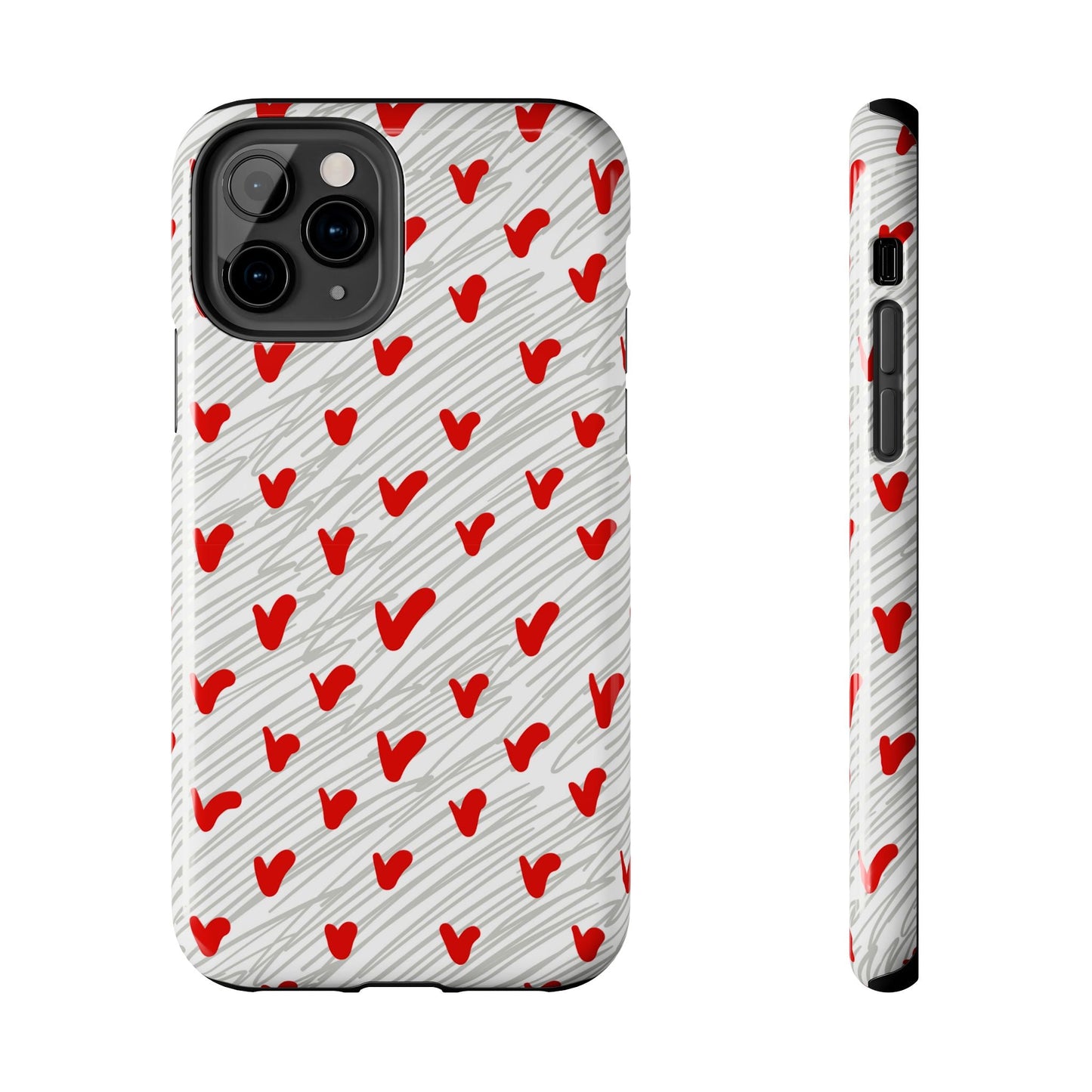 Playful Hearts & Spirals – iPhone Case - BOGO Cases