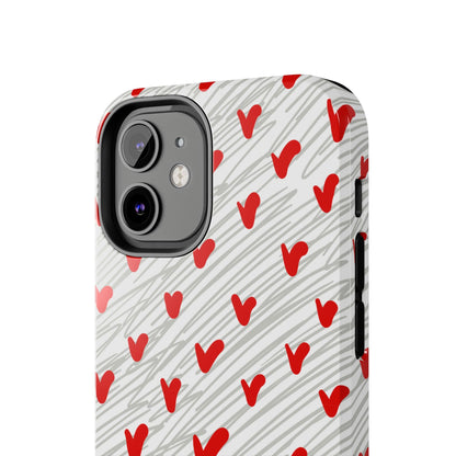 Playful Hearts & Spirals – iPhone Case - BOGO Cases
