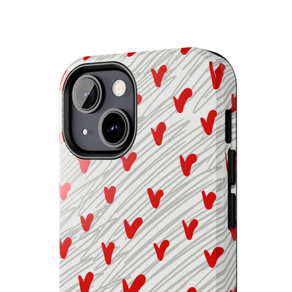Playful Hearts & Spirals – iPhone Case - BOGO Cases