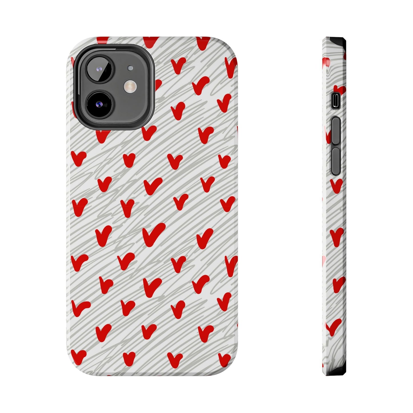 Playful Hearts & Spirals – iPhone Case - BOGO Cases