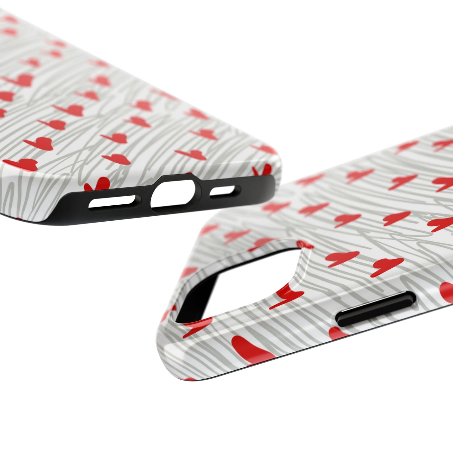 Playful Hearts & Spirals – iPhone Case - BOGO Cases