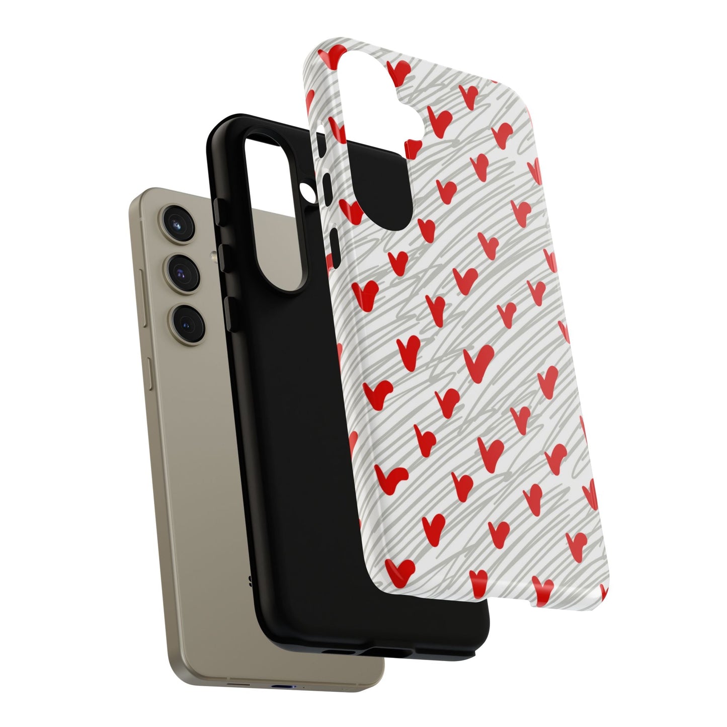 Playful Hearts & Spirals – Samsung Galaxy Case - BOGO Cases