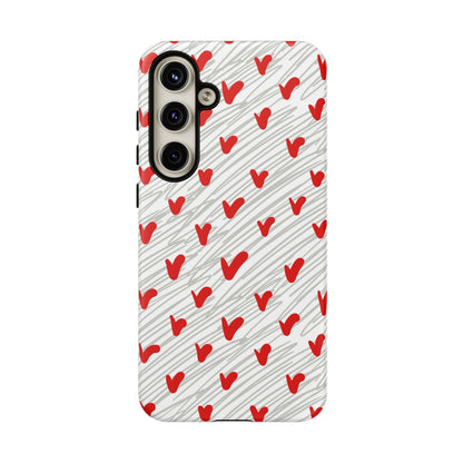 Playful Hearts & Spirals – Samsung Galaxy Case - BOGO Cases