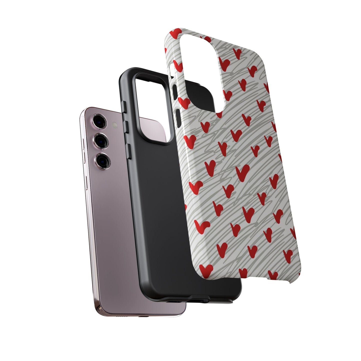 Playful Hearts & Spirals – Samsung Galaxy Case - BOGO Cases